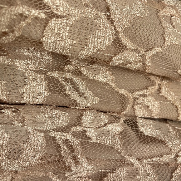 Nude Cream Lacey Maxi Mermaid Prom Dress Xscape Size 4 Special Occasion - Picture 11 of 11